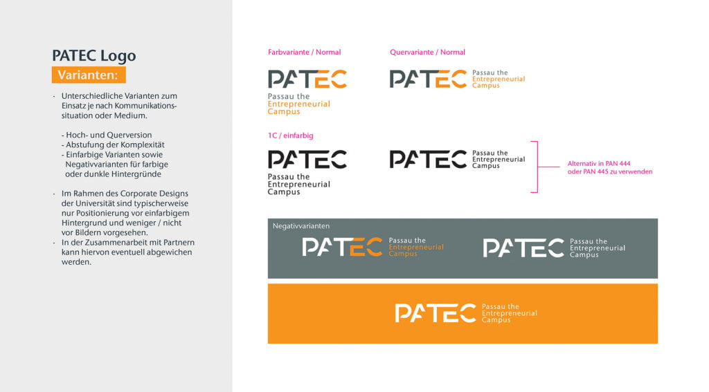patec logoprojekt logodetails